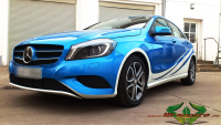 carwrapping Mercedes-Aklasse glanz-weiss 04
