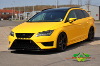 wrappsta.de-carwrapping-vollfolierung-Seat Leon Cupra Kombi-Dark yellow Glanz-01