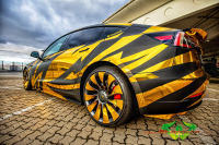 wrappsta.de-carwrapping-vollfolierung-Tesla3 Perfomance-chrom gold-matt schwarz-glanz weiss-scheibentoenung-06