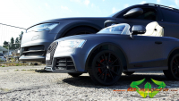 wrappsta.de carwrapping-vollfolierung Audi-A6-Allroad Charcoal-Matte Glanz-Schwarz 01
