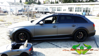 wrappsta.de carwrapping-vollfolierung Audi-A6-Allroad Charcoal-Matte Glanz-Schwarz 013