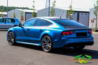 wrappsta.de carwrapping-vollfolierung Audi-RS7 Satin-Metallic-Dark-Blue Black-Brushed 02