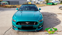 wrappsta.de carwrapping-vollfolierung Ford-Mustang-Convertible-5.0 Pearl-Dark-Green 02