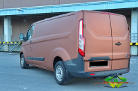 wrappsta.de carwrapping-vollfolierung Ford-Transit-custom braun-metallic-matt 02