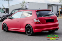 wrappsta.de carwrapping-vollfolierung Honda-Civic-EP1 Matte-Metallic-Red Carbon 02