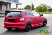 wrappsta.de carwrapping-vollfolierung Honda-Civic-EP1 Matte-Metallic-Red Carbon 04