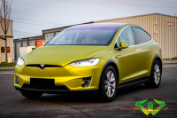 wrappsta.de carwrapping-vollfolierung Tesla-Model-X Matt-Iced-Yellow-Titanium 3