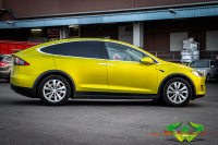 wrappsta.de carwrapping-vollfolierung Tesla-Model-X Matt-Iced-Yellow-Titanium 8