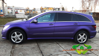wrappsta.de carwrapping-vollfolierung mercedes-r-klasse matte-metallic-purple 06